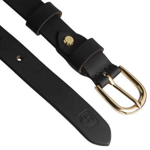 elegancki pasek damski ze skóry naturalnej  klasyczną klamrą - peterson 100 na Arena.pl