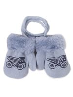 Rękawiczki chłopięce jednopalczaste ze sznurkiem niebieskie 14 cm YOCLUB