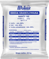 Wokas Kreda Granulowana Na trawnik Warzywa WOKAS 25kg