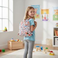 Plecak Worek Bawełniany dla dzieci Zwierzęta