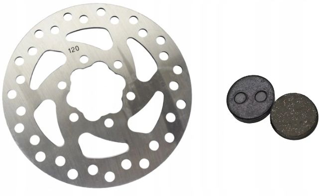 Tarcza hamulcowa + klocki Motus Scooty 8.5 zdjęcie 1