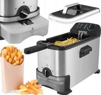 FRYTKOWNICA TRADYCYJNA OLEJOWA 3L FILTR OLEJU FRYTOWNICA TERMOSTAT