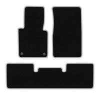 Dywaniki welurowe CARLUX-SILVER do Mercedes G W461 czarne/srebrne
