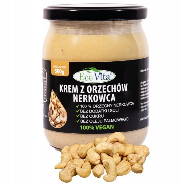 Pasta z orzechów nerkowca EOOVita 500g zdjęcie 1