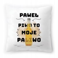 Poduszka Dla Pawła Na Urodziny Ze Zdjęciem Na Prezent Biała 40X40 Cm