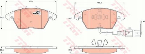 TRW KLOCKI HAMULCOWE PRZÓD VW PASSAT B6 B7 CC na Arena.pl