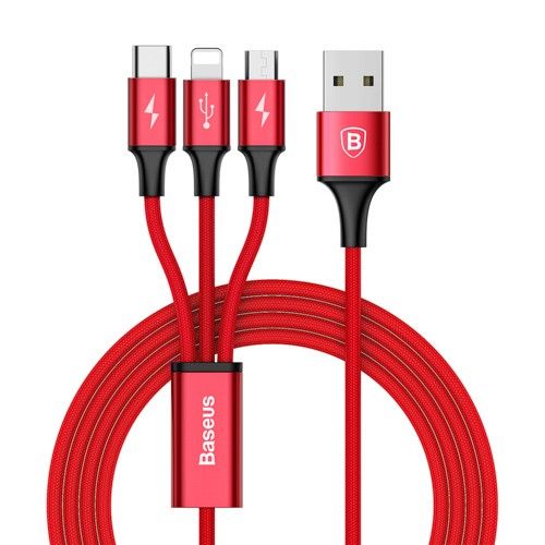 Baseus Kabel Rapid USB 3w1 Micro Usb + USB C + Lighting na Arena.pl