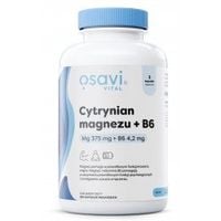 OSAVI Cytrynian magnezu + B6 (180 kaps.)