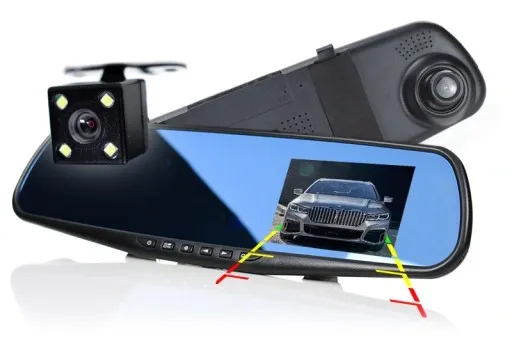 Wideorejestrator lusterko wsteczne microSD GRATIS zdjęcie 6