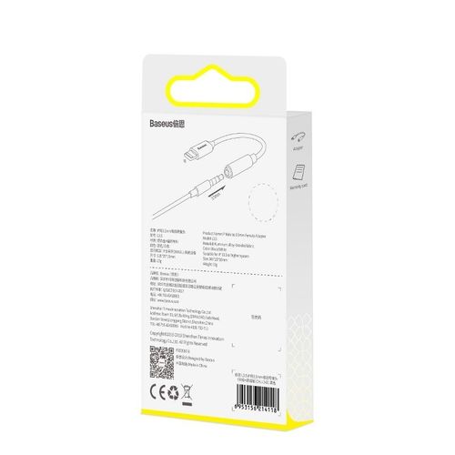 Adapter Audio Baseus L3.5 Lightning Do Mini Jack 3,5Mm, Dac (Czarny) na Arena.pl