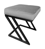 Pufa ZETA LOFT ławka taboret podnóżek metal MG17