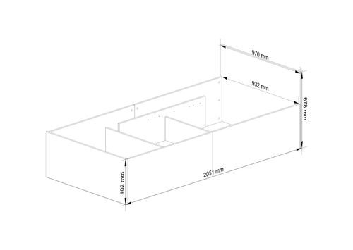 Łóżko 90x200 CLP ze stelażem podnoszonym Dąb Sonoma na Arena.pl
