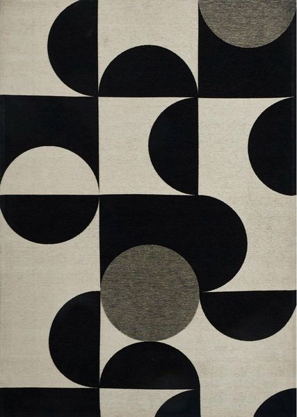 Dywan Mono White 200x300 Art deco zdjęcie 1