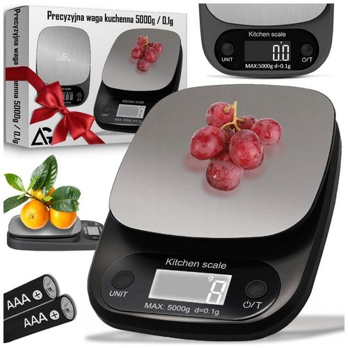 WAGA KUCHENNA ELEKTRONICZNA 5000g 0,1g WYŚWIETLACZ LCD PRECYZYJNA na Arena.pl
