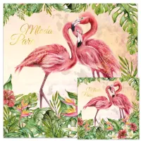 Karnet Kwd Ślub Flamingi