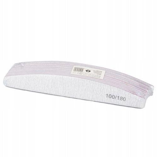 Pilniki Łódka Zebra Dwustronny Do Paznokci Manicure Pedicure 100/180 x 100 na Arena.pl