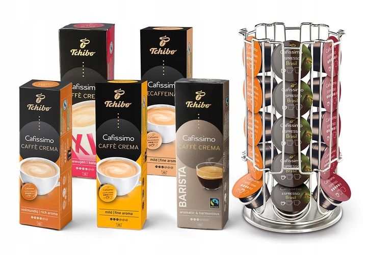 Kawa kapsułki Tchibo Cafissimo 50szt. + stojak zdjęcie 1