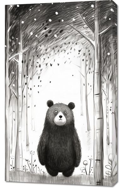 Obraz 60x100cm Ciekawski Miś zdjęcie 1