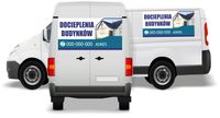 Reklama Naklejka na samochód DOCIEPLENIA BUDYNKÓW