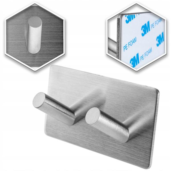 WIESZAK HAK SAMOPRZYLEPNY ŁAZIENKOWY HACZYK X 2 zdjęcie 7