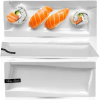 PÓŁMISEK PROSTOKĄTNY 30,5X11,5CM VIVA PORCELANOWY BIAŁY SERWOWANIE POTRAW