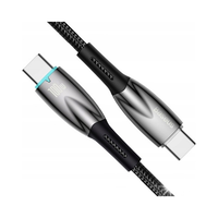 Kabel USB-C do USB-C Baseus Glimmer, 100W, 1m (czarny)