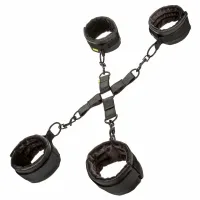 calexotics boundless hog tie - uniwersalny system wiązania, czarny