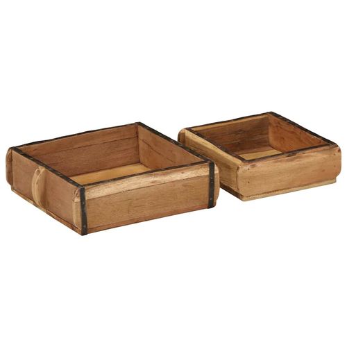 Taca z przechowywaniem 2 pcs Brązowy 31 x 29 x 10 cm na Arena.pl