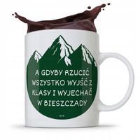 Kubek Dzień Nauczyciela Wyjść Z Klasy I Wyjechać Z Nadrukiem Ze Zdjęciem