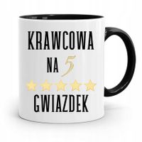 Kubek Czarny Dla Krawcowej Krawcowa Na 5 Gwiazdek Z Nadrukiem Ze Zdjęciem