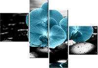 100 70CM OBRAZ 4 ELEM STORCZYK KAMIENIE DRUK PŁÓTNO RAMA