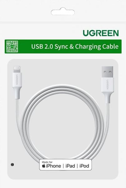 Kabel przewód do iPhone USB - Lightning MFI 1m 2.4A biały zdjęcie 15