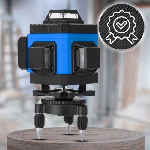 POZIOMNICA LASEROWA POZIOMICA 4D 16 LINII KRZYŻOWA 360 LASER STOJAK na Arena.pl