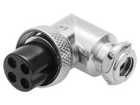 Wtyk CB mikrofonowy 4PIN kątowy