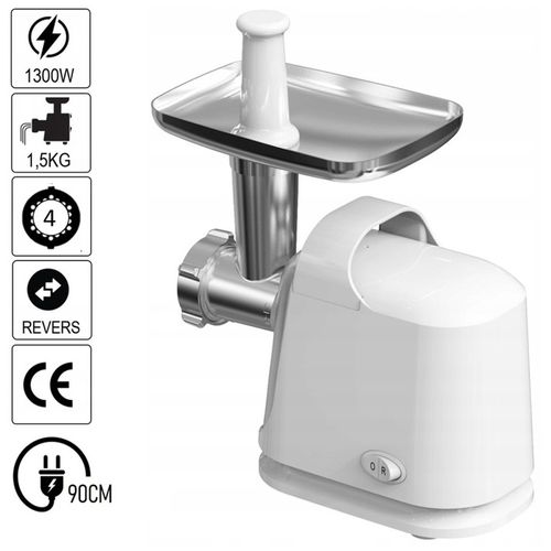 MASZYNKA DO MIELENIA MIĘSA ELEKTRYCZNA REWERS SZARPAK BIAŁA MOCNA 1300W na Arena.pl