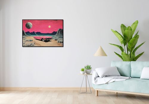 Plakat 91,5x61cm Kabriolet W Kosmosie na Arena.pl