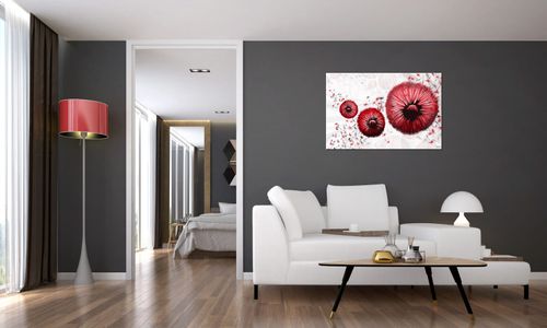 Obraz Drukowany 90X60 Czerwone Dmuchawce na Arena.pl