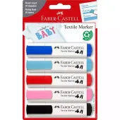 Markery do tkanin zestaw Baby Shower 5szt