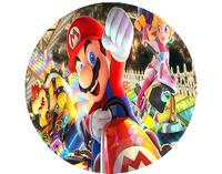 Opłatek na tort Mario Bros