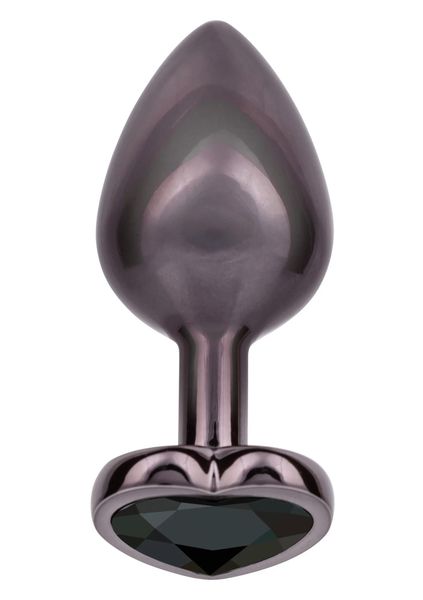Diamond Heart Plug Large Black zdjęcie 1