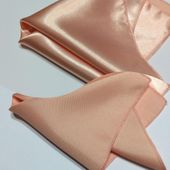 Poszetka satynowa łososiowa