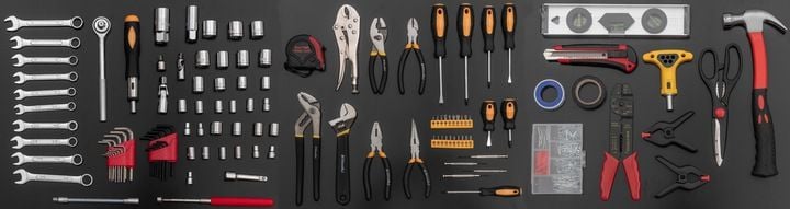 WALIZKA NARZĘDZIOWA ZESTAW NARZĘDZI KLUCZY 1750 ELEMENTÓW SUPER ZESTAW zdjęcie 10