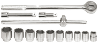 ZESTAW KLUCZE NASADOWE 3/4'' 22-50MM KOMPLET 14 SZTUK VOREL 58140