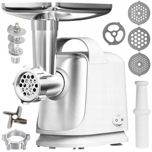 MASZYNKA DO MIELENIA MIĘSA ELEKTRYCZNA REWERS SZARPAK BIAŁA MOCNA 1300W na Arena.pl