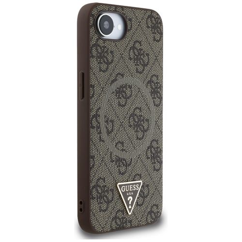 etui guess 4g ring triangle logo magsafe do iphone 16e brązowy na Arena.pl