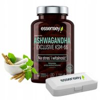 ASHWAGANDHA PREMIUM KSM-66 EKSTRAKT Z KORZENIA MAX Essensey RELAKS + GRATIS