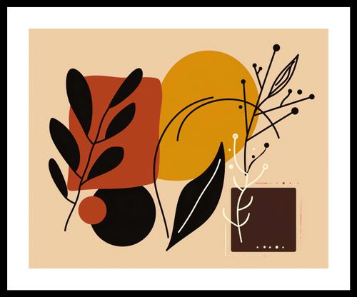 Plakat 50x40cm Ciepłe Kontury na Arena.pl