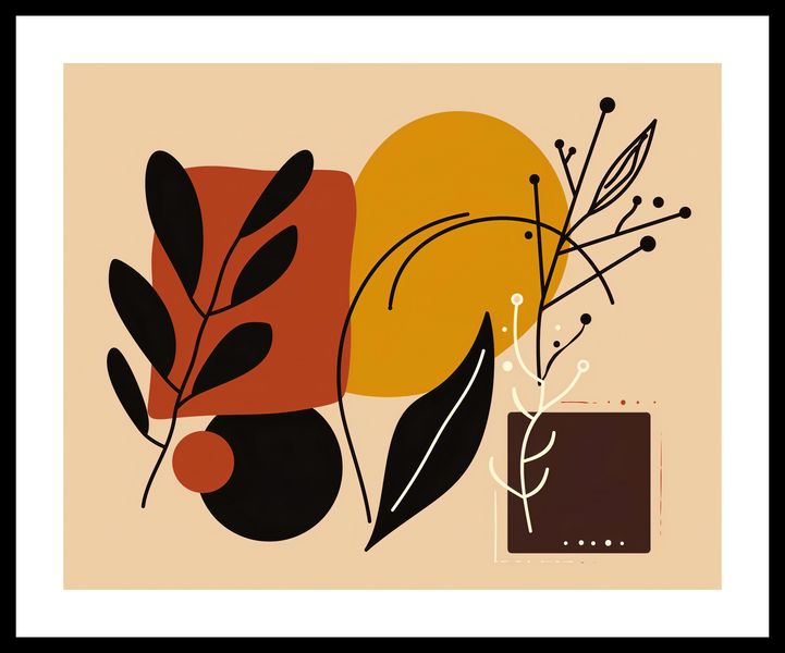 Plakat 50x40cm Ciepłe Kontury zdjęcie 3