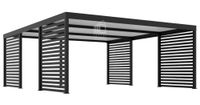 CarPort PREMIUM - Wiata samochodowa 6x5,5 Antracyt Zabudowa - ID950
