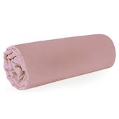 Prześcieradło satynowe bez gumki NOVA 210x220 Eurofirany pudrowe